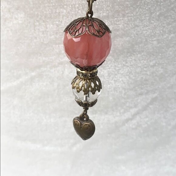 Jamie Pink Pendant Long Necklace - Picture 2 of 6